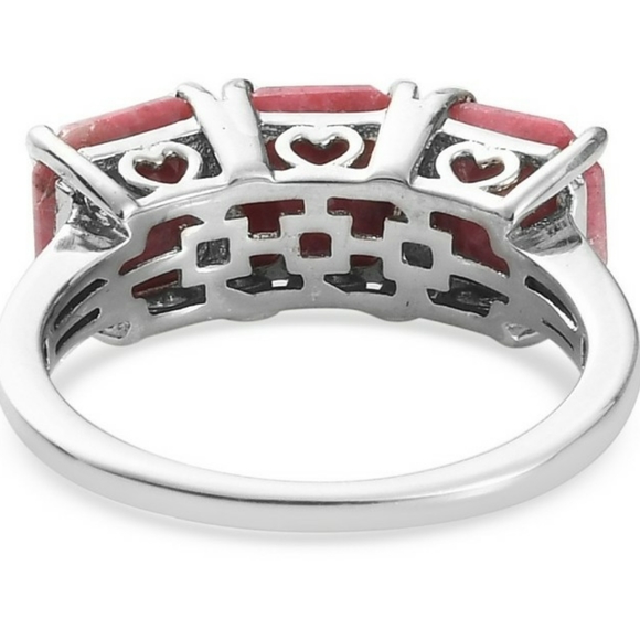 NWT Norwegian Thulite 3 Stone Ring Size 6 - Picture 11 of 12